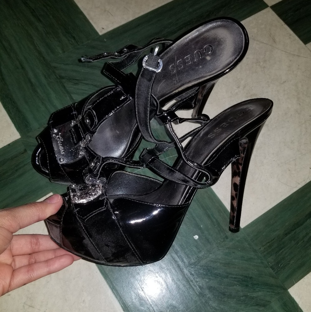 Guess black heels